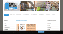 Desktop Screenshot of knihovna-repiste.cz